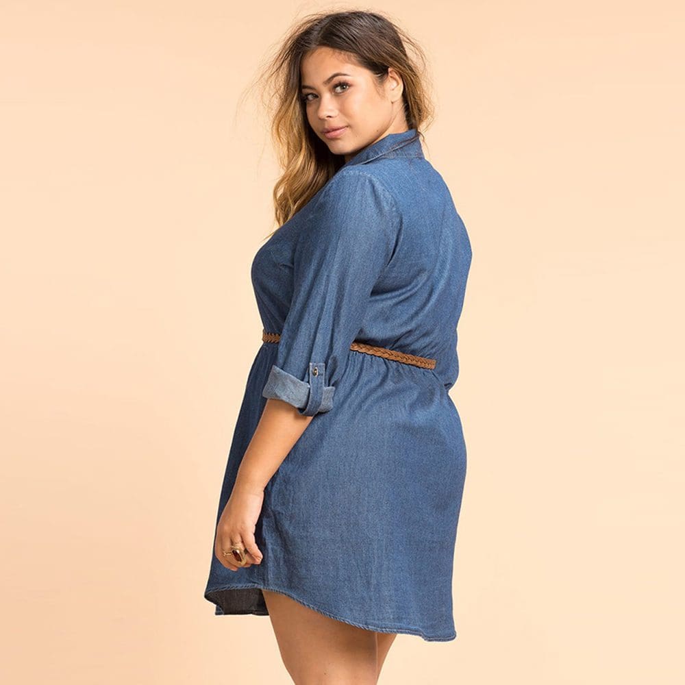  Plus  Size  Fashion Women Dress  Casual Loose Dress  Long  