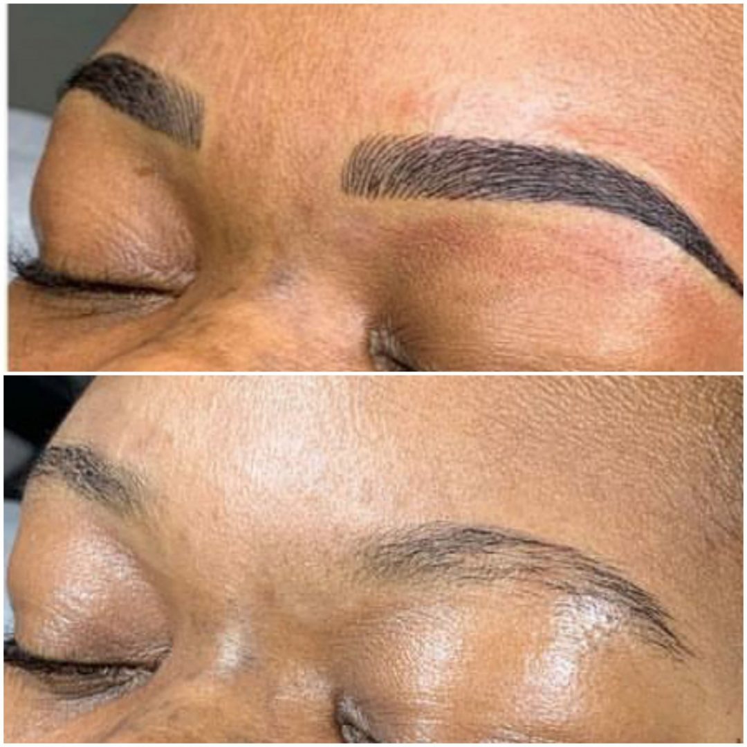 Microblading Before and After pic