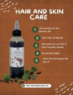 Jamaican black castor oil for hair and skin