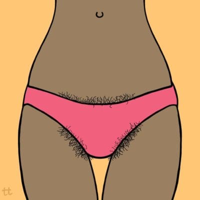 Hairy vagina animation